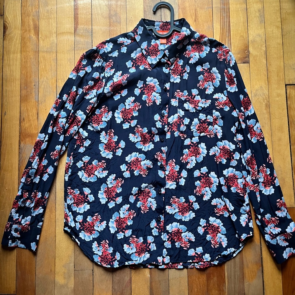 Joe Fresh Silk Floral Blouse